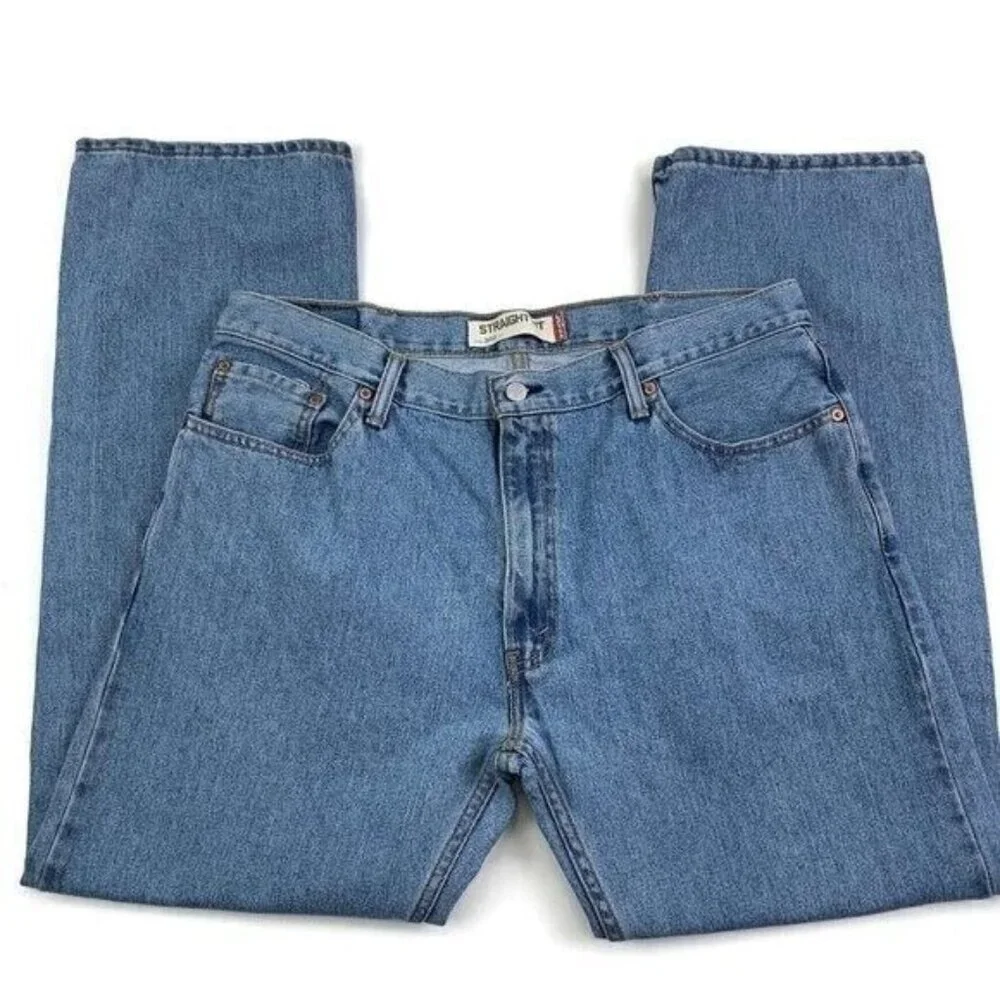 Levi's 505 Straight Fit Medium Wash Jeans Men's Size 38/30